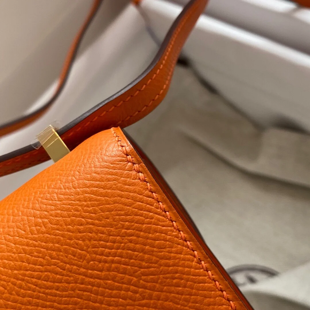 에르메스 콘스탄스 14 Orange Epsom 백