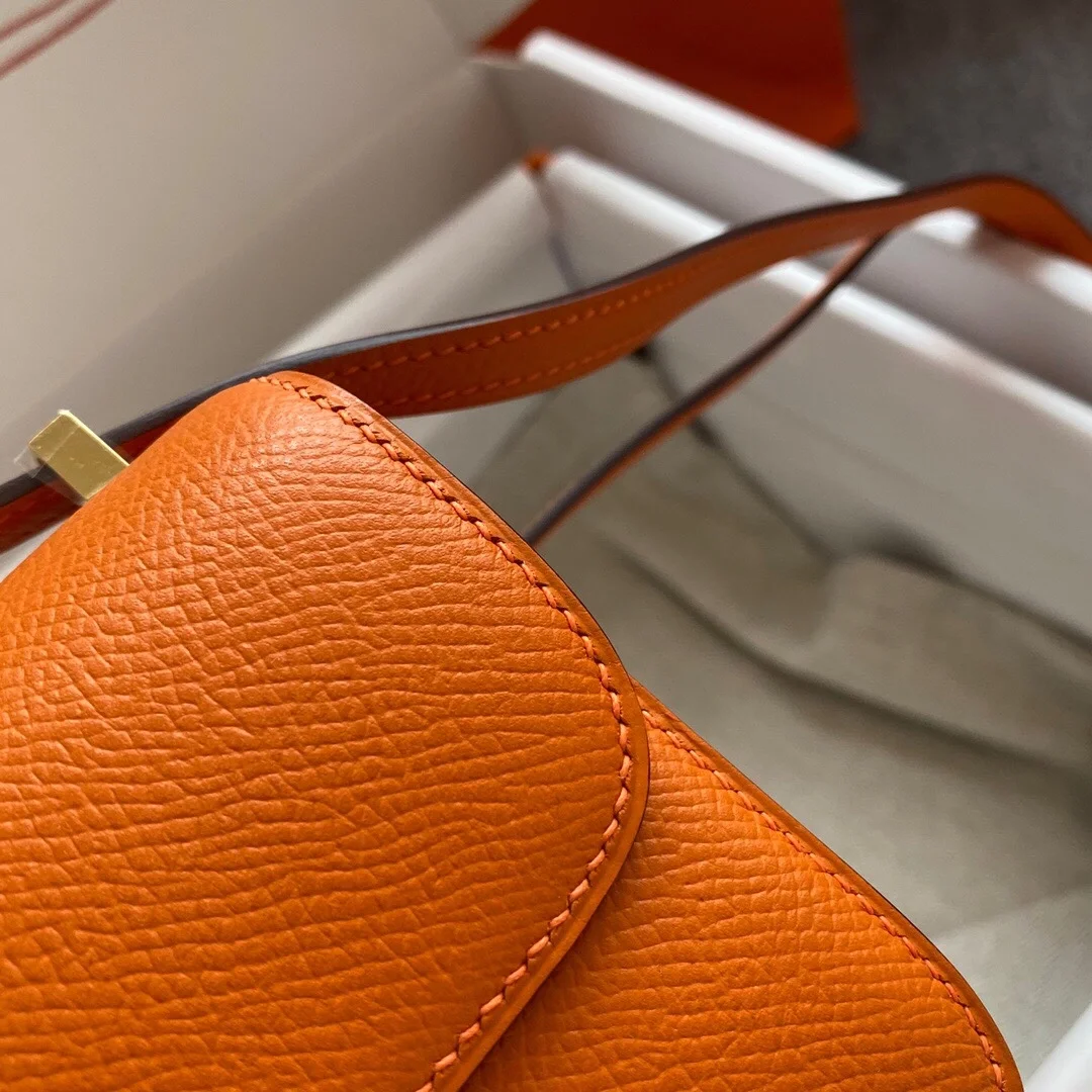 에르메스 콘스탄스 14 Orange Epsom 백