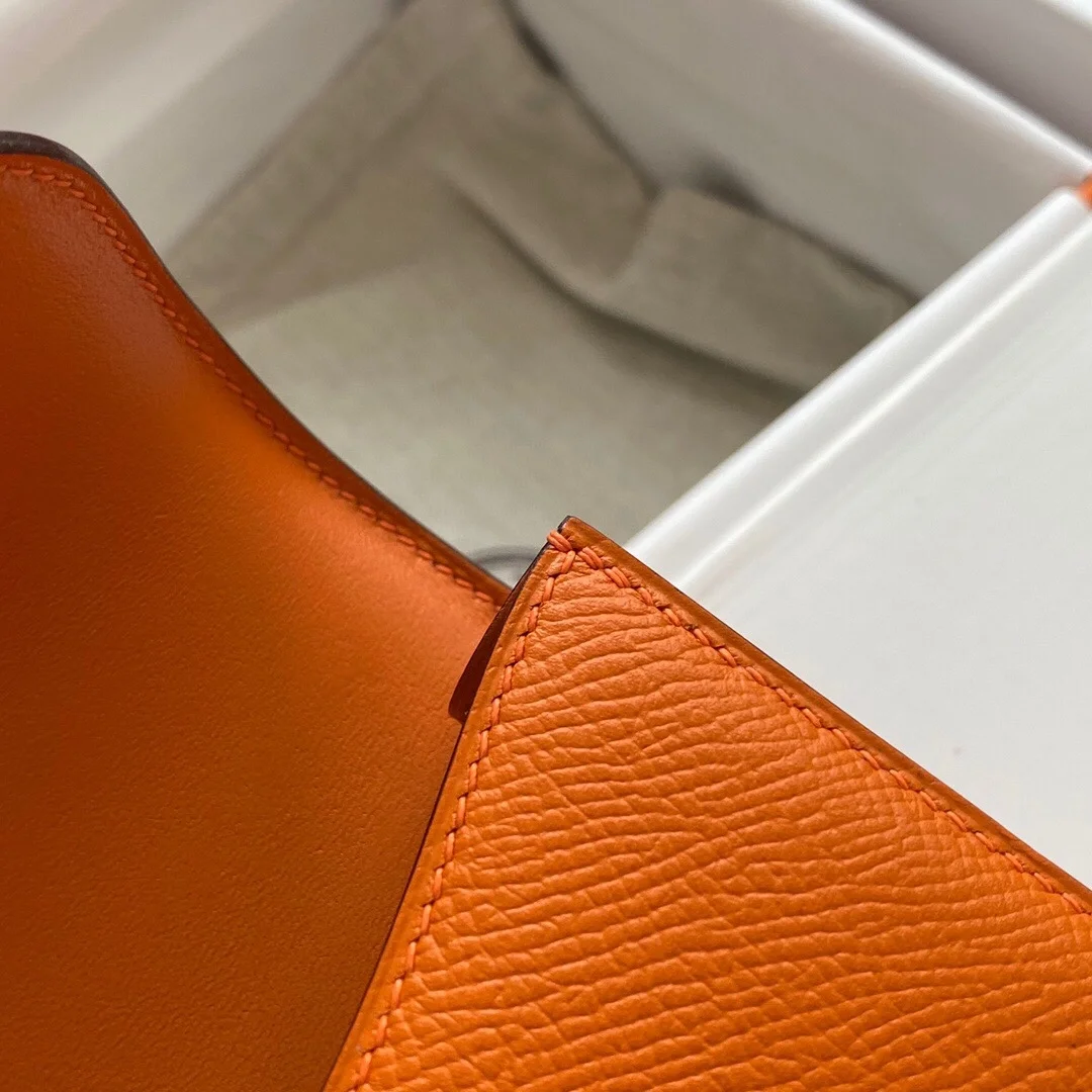 에르메스 콘스탄스 14 Orange Epsom 백