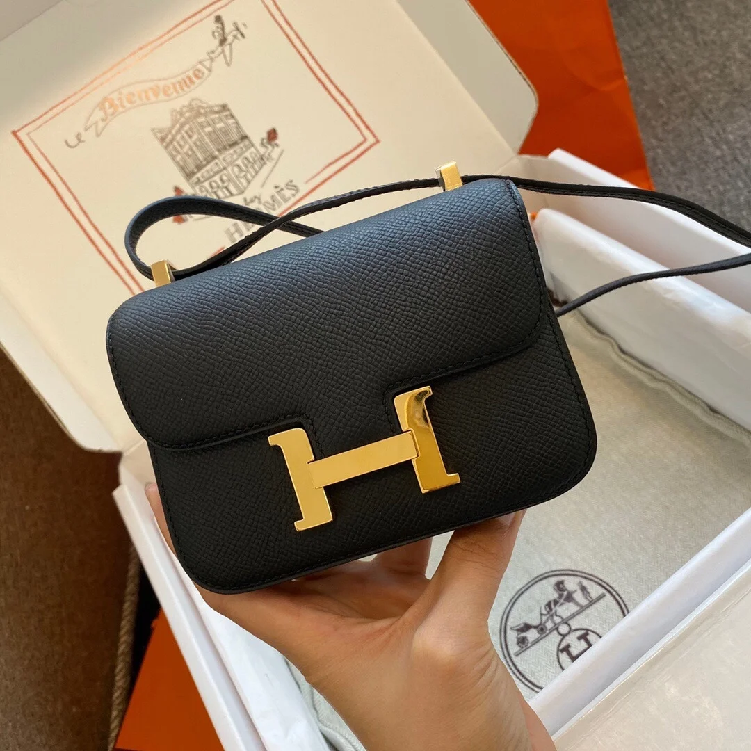 에르메스 콘스탄스 14 Noir Epsom 백