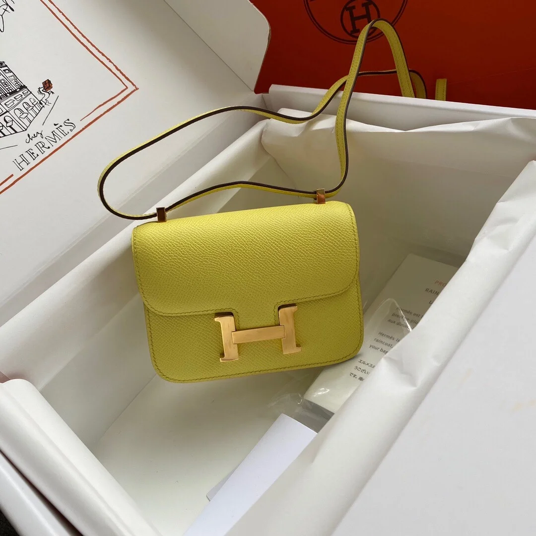 에르메스 콘스탄스 14 Lime Epsom 백