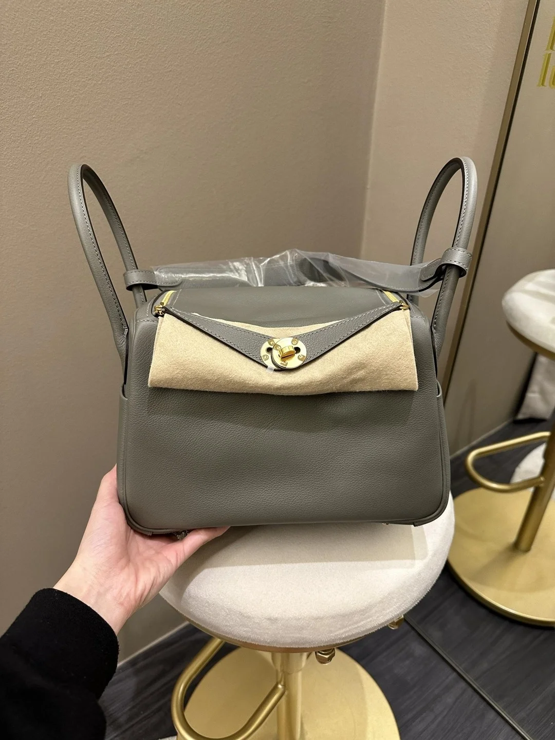 에르메스 린디 26 Gris meyer 백