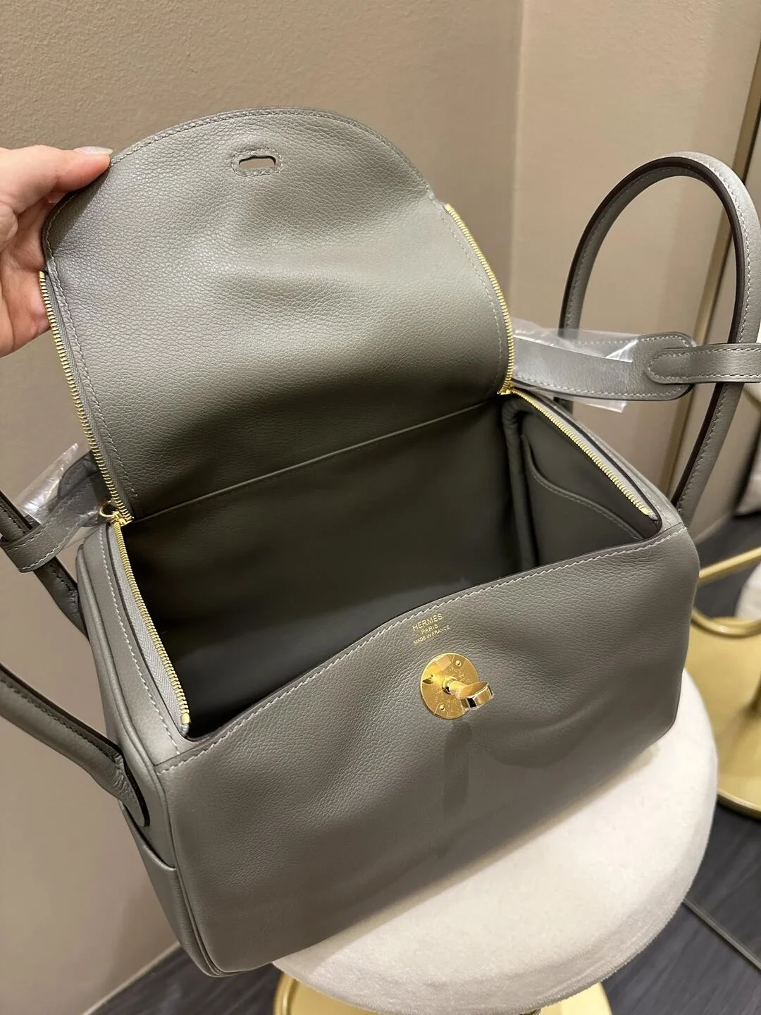 에르메스 린디 26 Gris meyer 백
