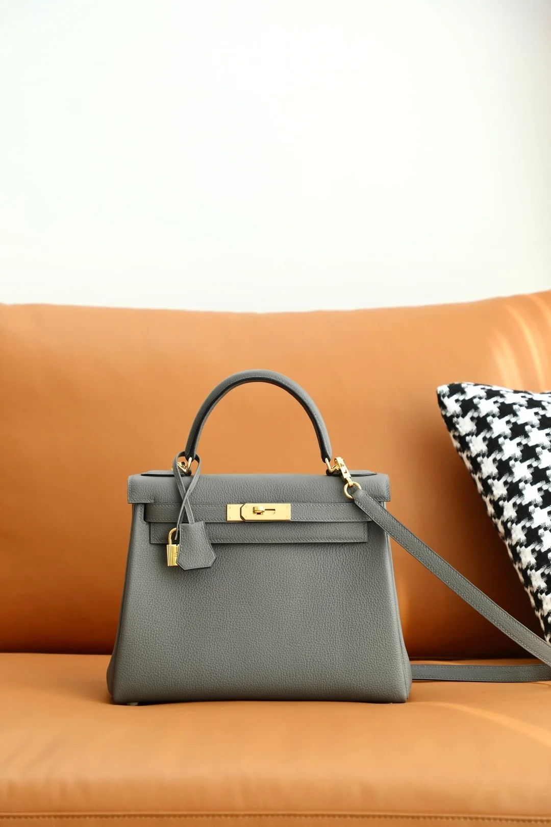 에르메스 켈리백 28 Gris etain 백