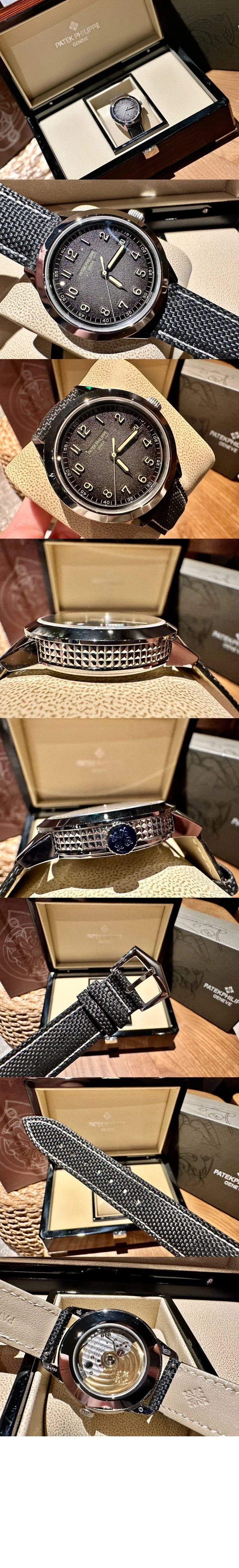 파텍필립 칼라트라바 텍스처드 차콜 그레이 5226G-001