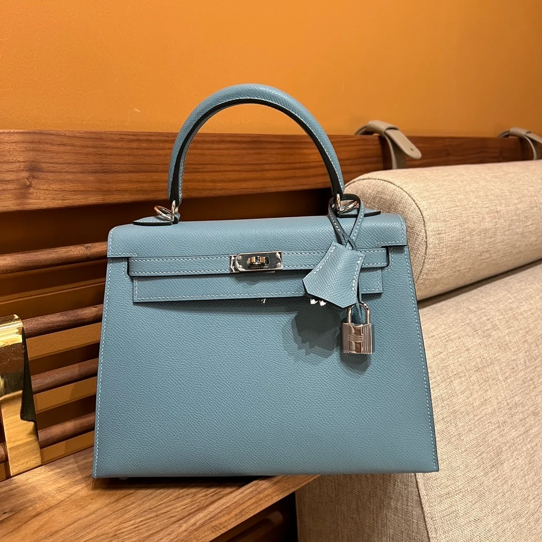 에르메스 켈리백 25 Blue ciel Epsom 백