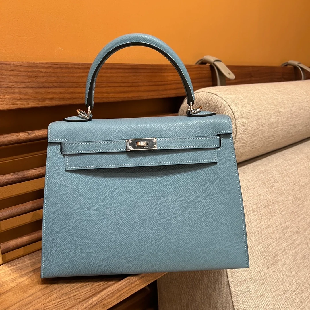 에르메스 켈리백 25 Blue ciel Epsom 백
