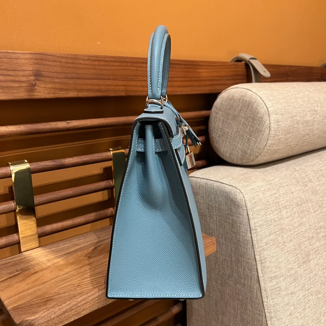 에르메스 켈리백 25 Blue ciel Epsom 백