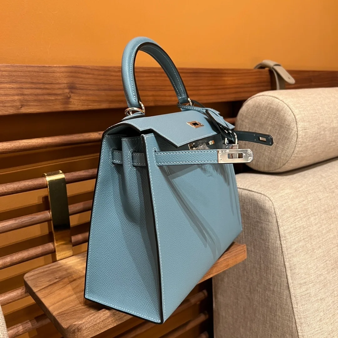 에르메스 켈리백 25 Blue ciel Epsom 백