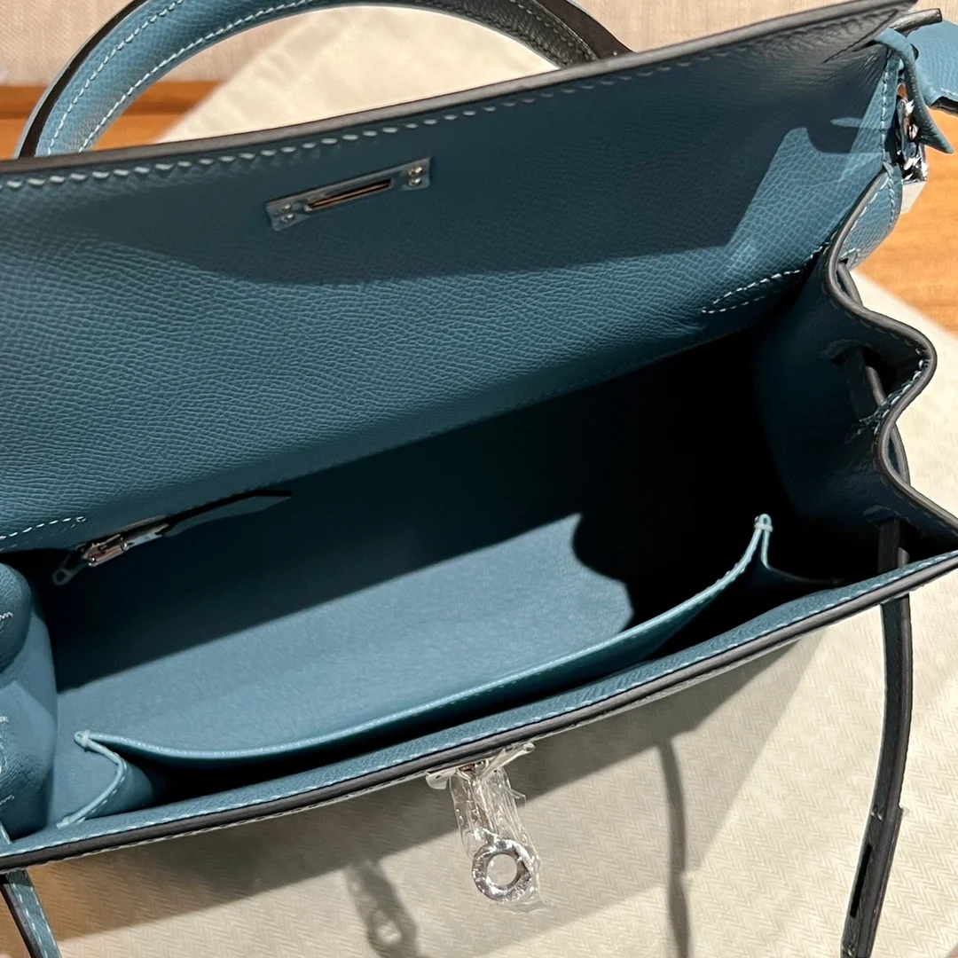 에르메스 켈리백 25 Blue ciel Epsom 백