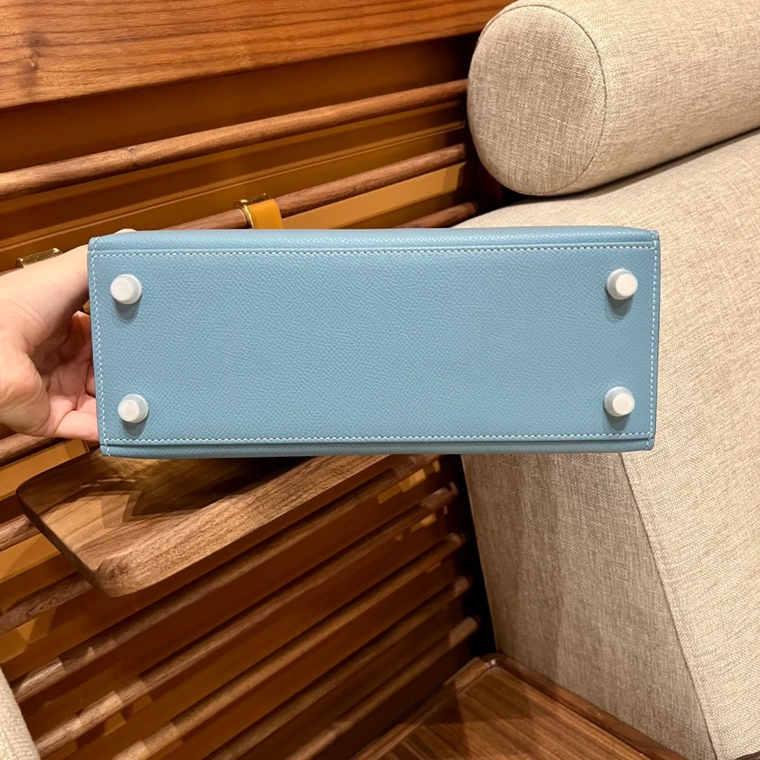 에르메스 켈리백 25 Blue ciel Epsom 백