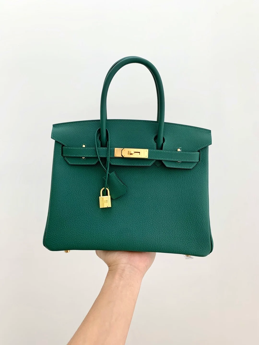 에르메스 버킨 30 Malachite 토고 백