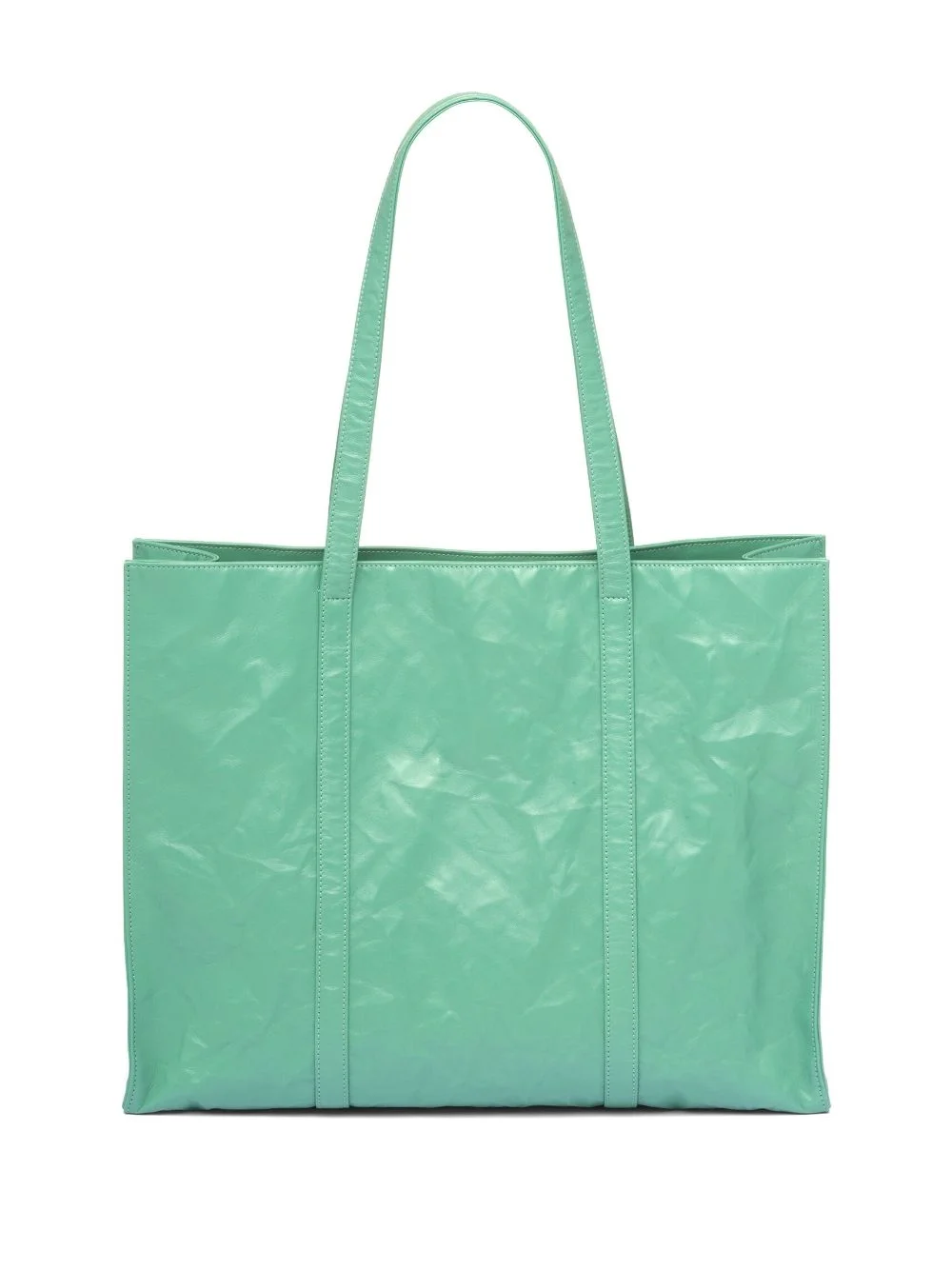 프라다 라지 엔틱 나파 토트백 그린