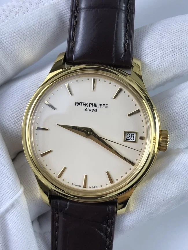 파텍필립 칼라트라바 5277 아이보리 옐로우골
