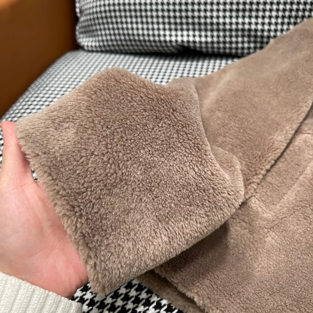 셀린느 퍼 이펙트 실크 울 크롭 피코트