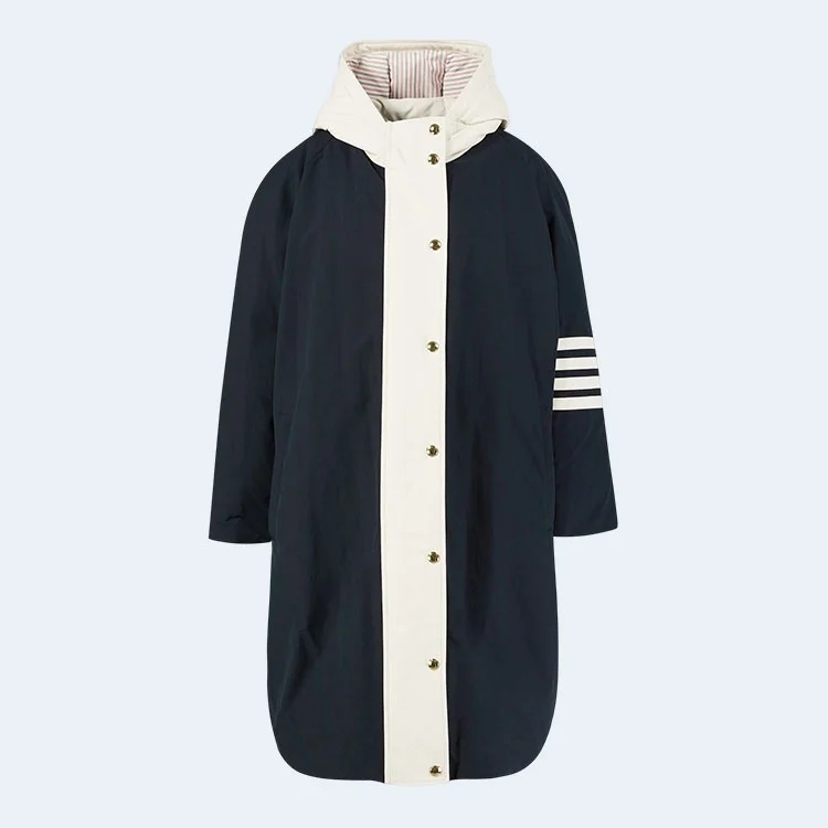 톰브라운 콘트라스트 4바 나일론 파카