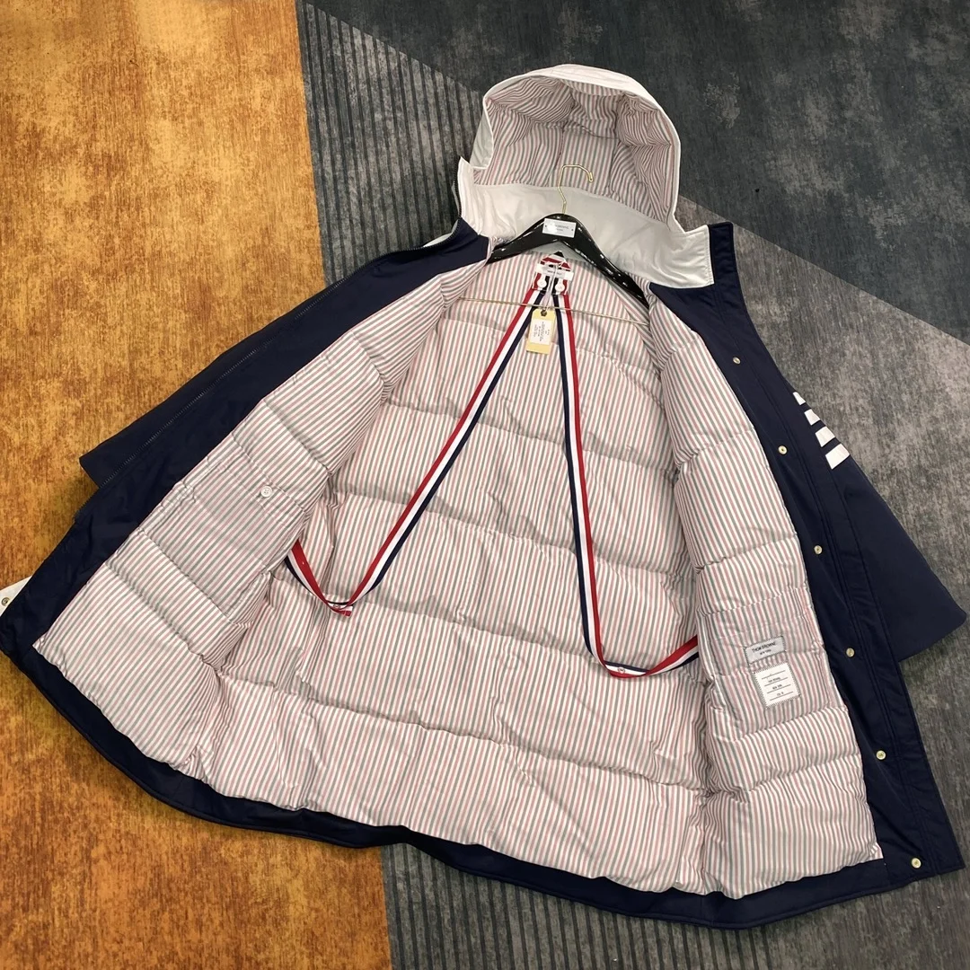 톰브라운 콘트라스트 4바 나일론 파카