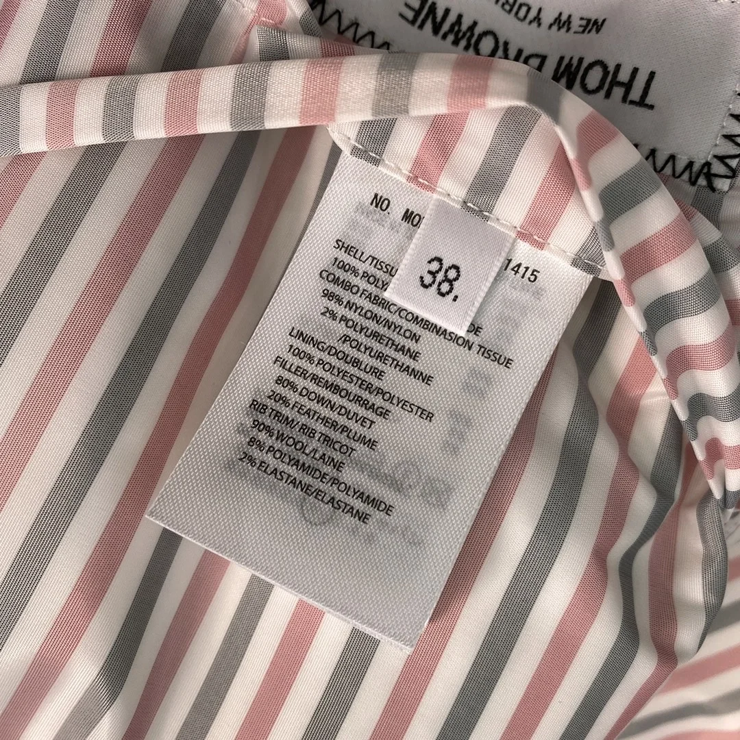 톰브라운 콘트라스트 4바 나일론 파카