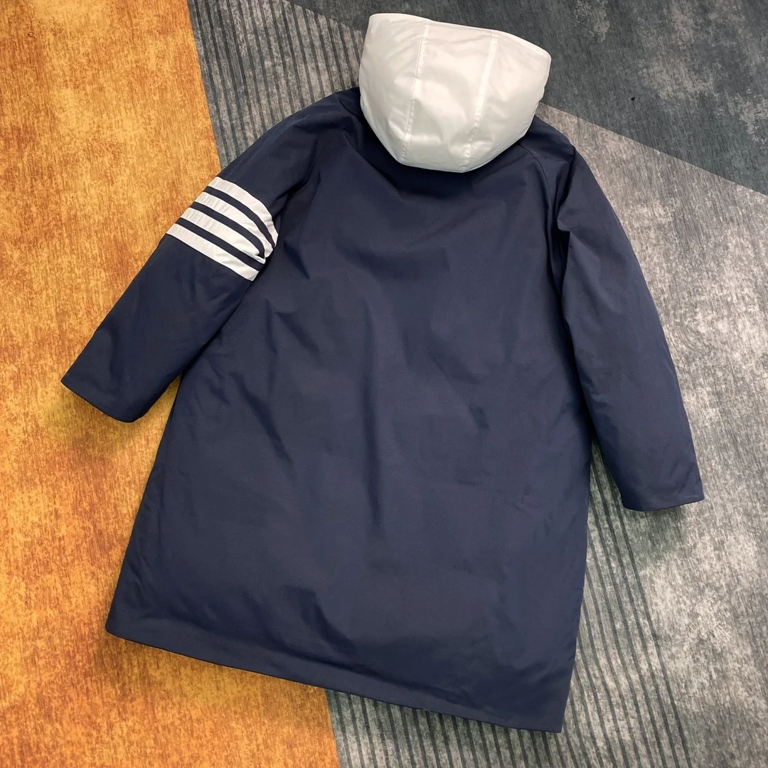 톰브라운 콘트라스트 4바 나일론 파카