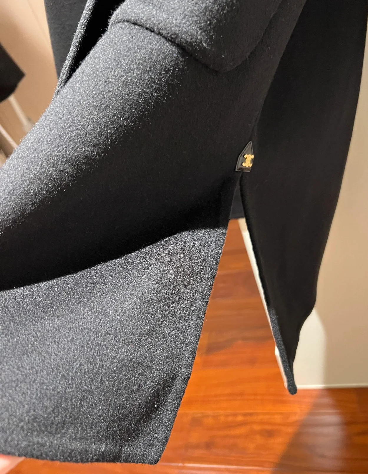 셀린느 더블 페이스 캐시미어 후드 코트