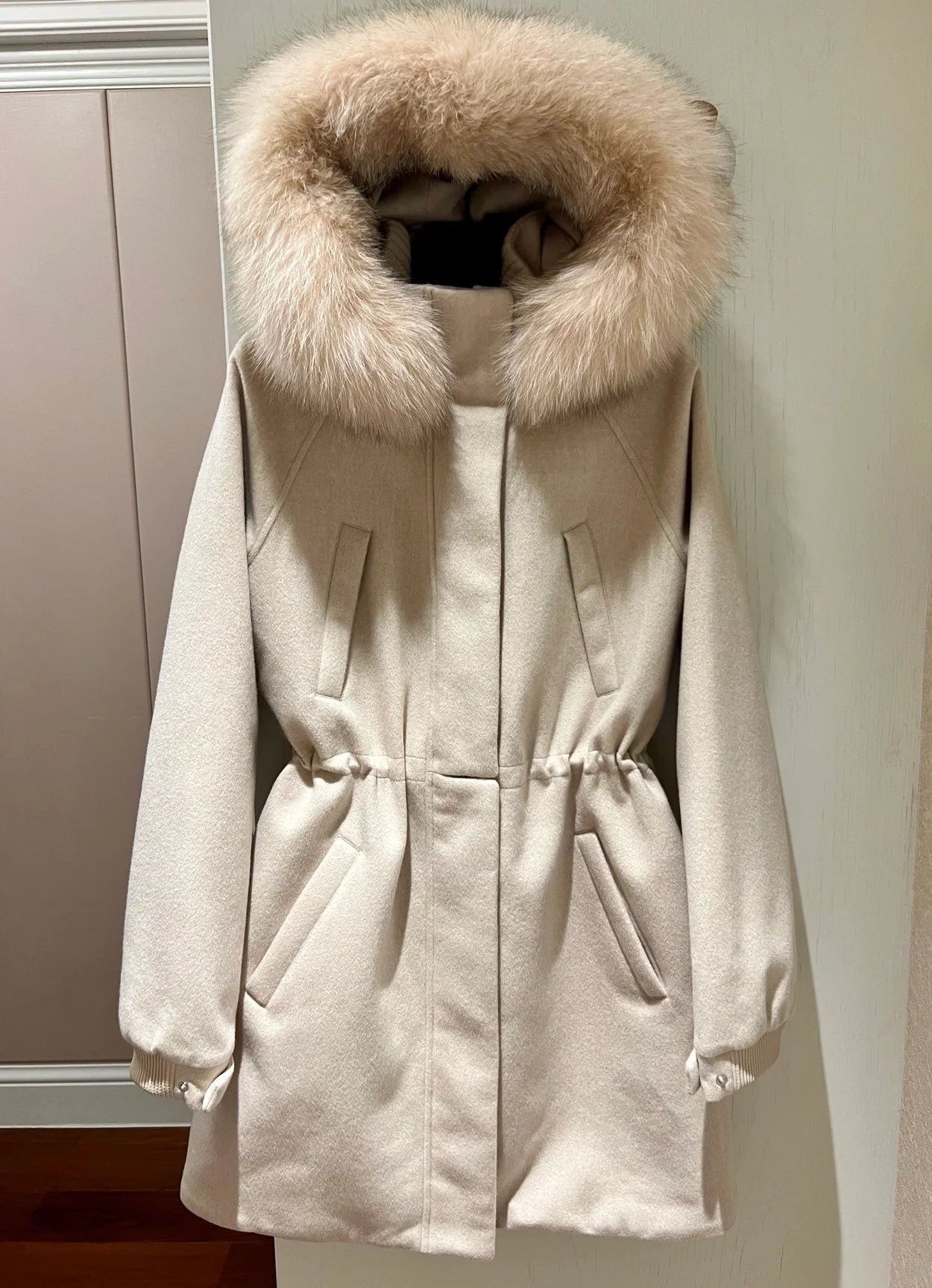 로로피아나 아이서리 캐시미어 롱 자켓