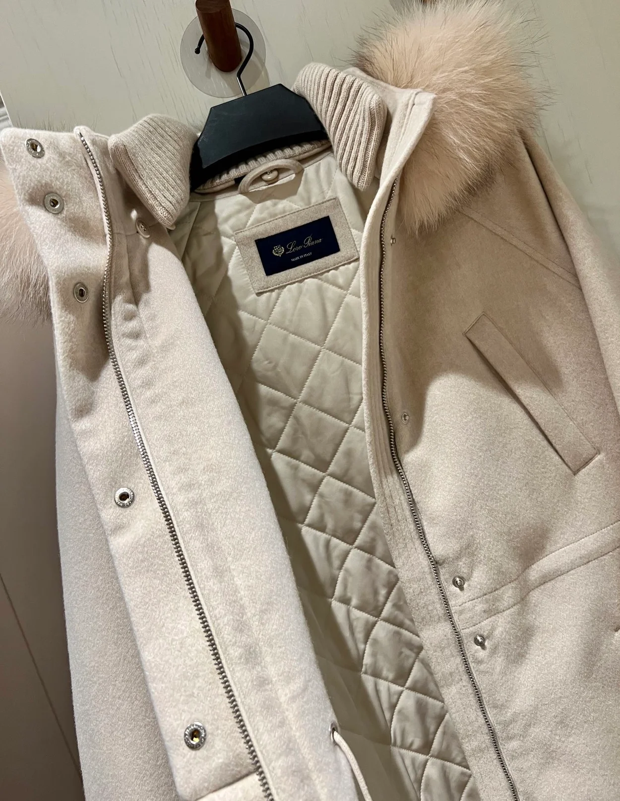 로로피아나 아이서리 캐시미어 롱 자켓