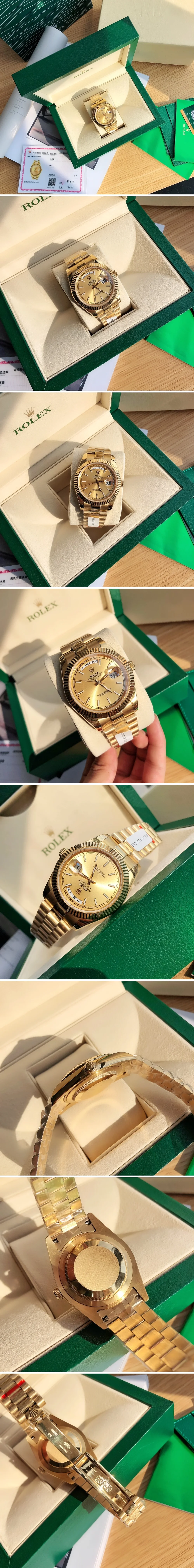 롤렉스 데이데이트 40mm 옐로우골드