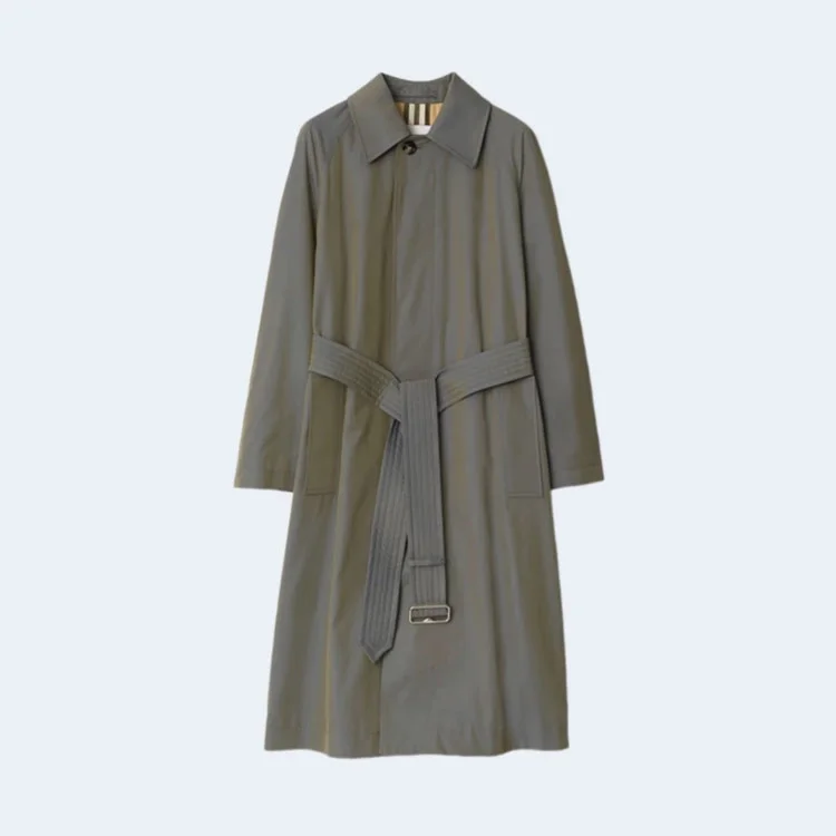 버버리 롱 코튼 카 코트