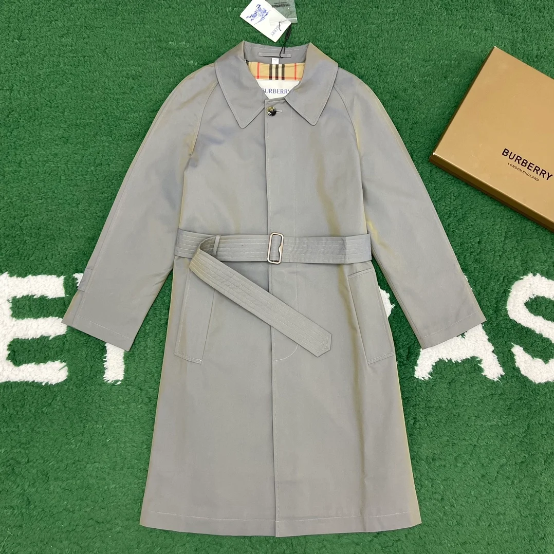 버버리 롱 코튼 카 코트