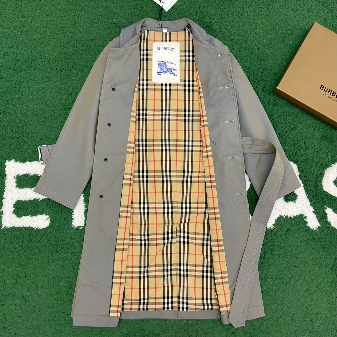버버리 롱 코튼 카 코트