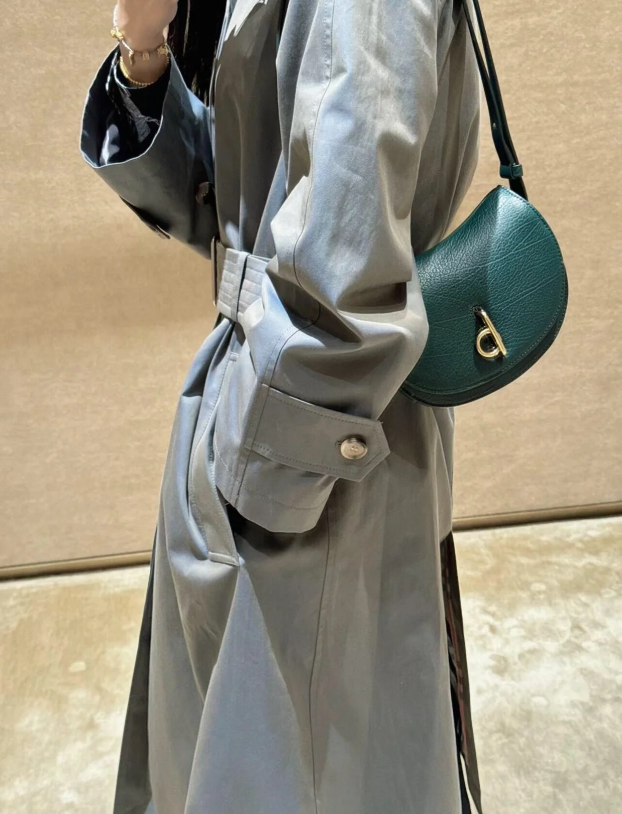 버버리 롱 코튼 카 코트