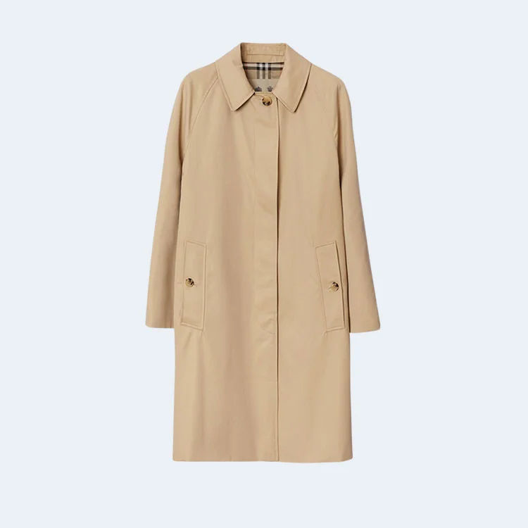 버버리 캠든 헤리티지 카 코트 허니