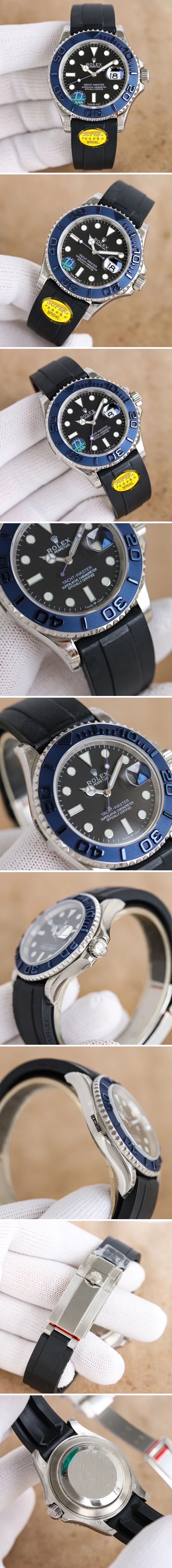 롤렉스 요트마스터 실버 오이스터 러버 밴드