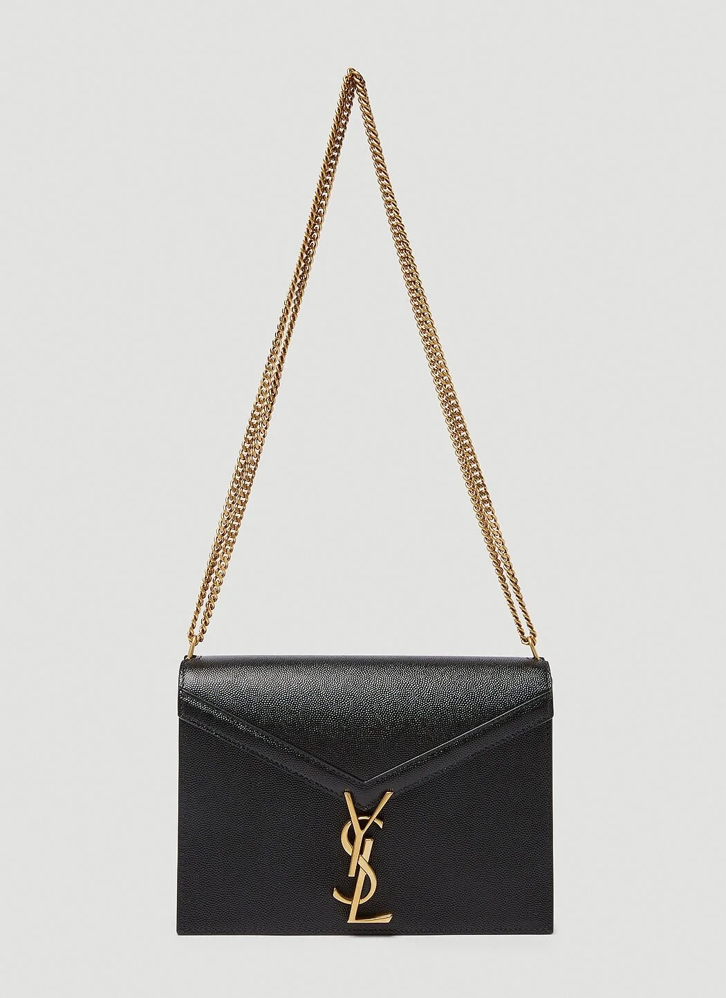 생로랑 카산드라 미디움 체인백 블랙
