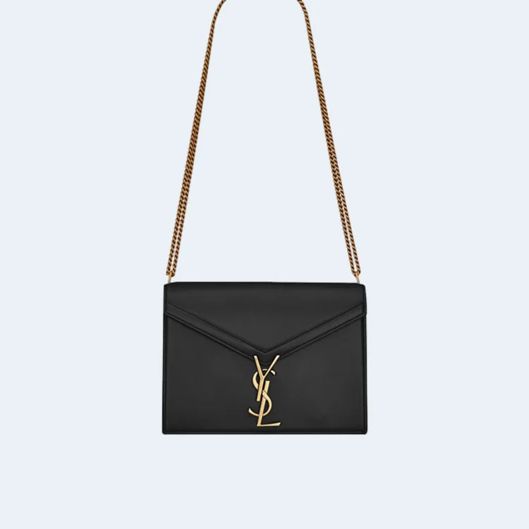 생로랑 그랑 드 뿌드르 카산드라 클래스프 백 블랙