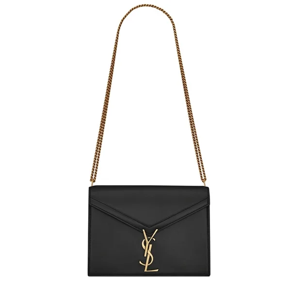 생로랑 그랑 드 뿌드르 카산드라 클래스프 백 블랙