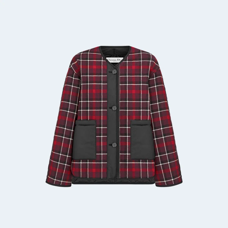 디올 매크로까나쥬 패널링 피코트