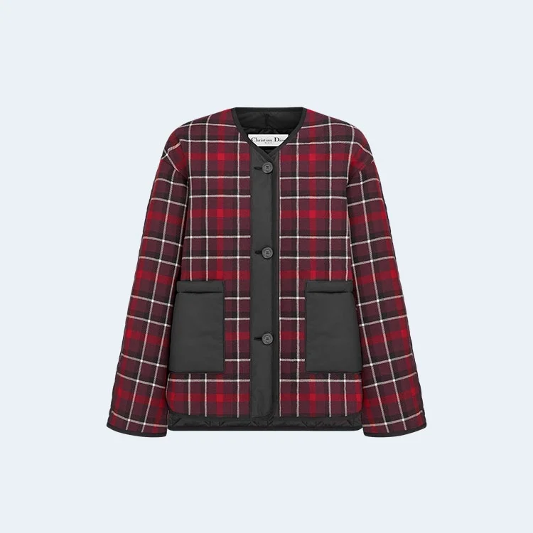 디올 매크로까나쥬 패널링 피코트