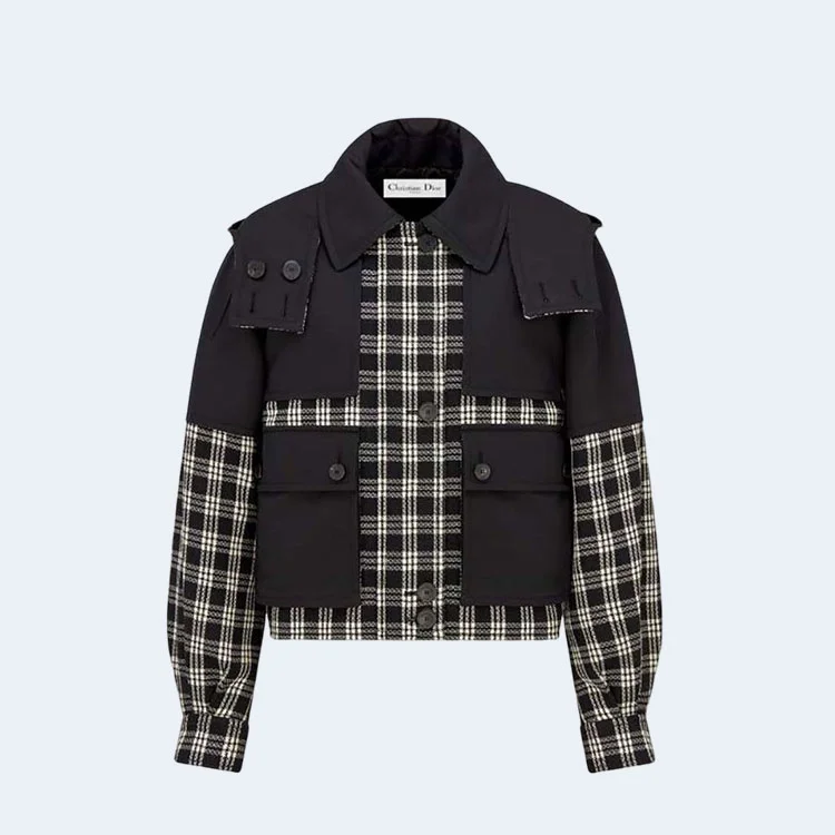 디올 후드 피코트 자켓