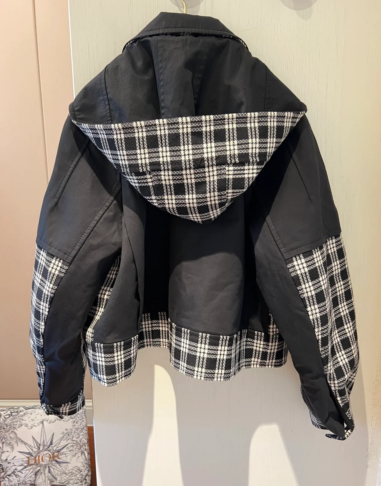 디올 후드 피코트 자켓