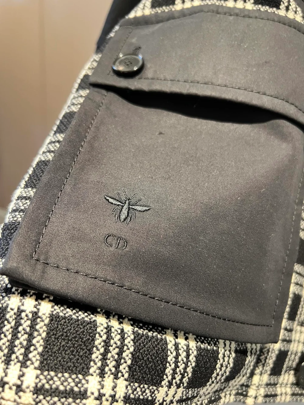 디올 후드 피코트 자켓