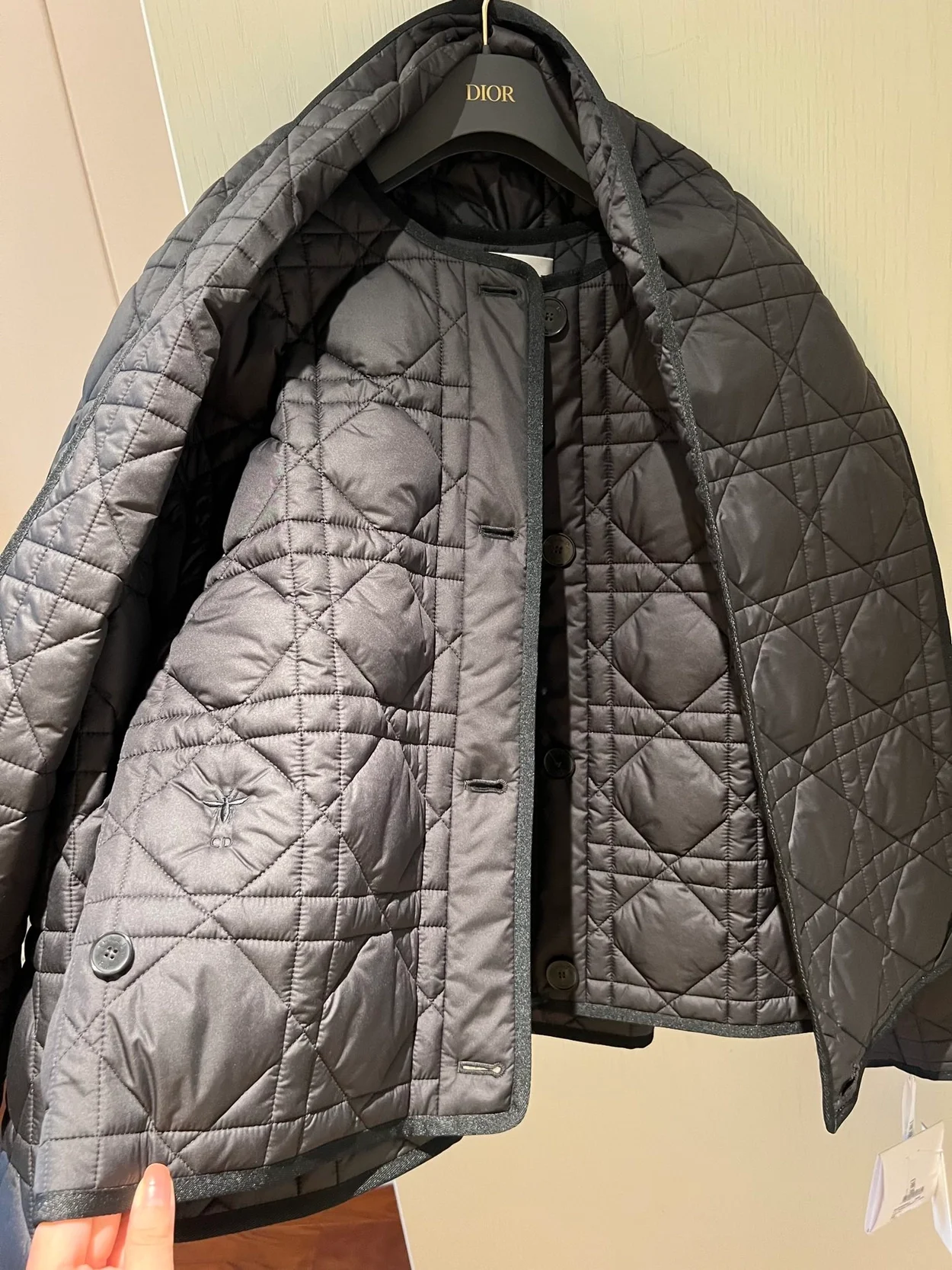 디올 크리스 크로스 매크로까나쥬 피코트