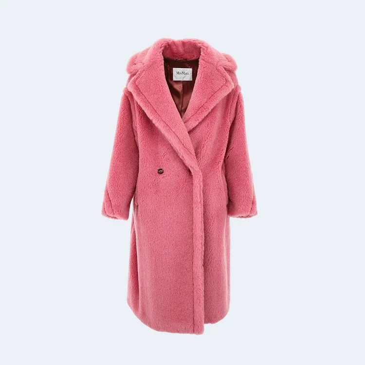 막스마라 테디 베어 핑크 코트