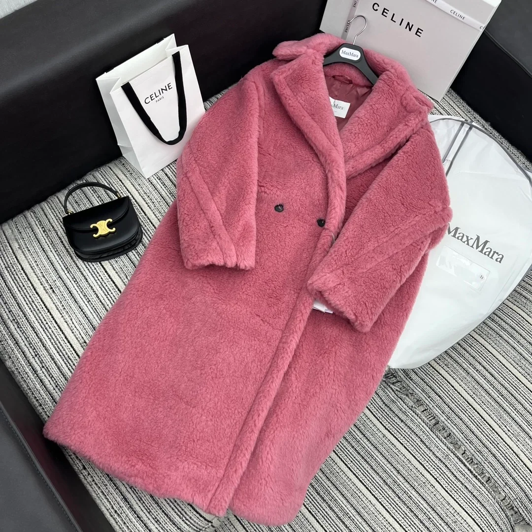 막스마라 테디 베어 핑크 코트