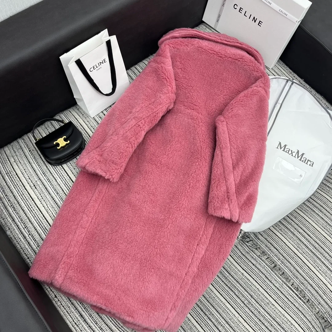 막스마라 테디 베어 핑크 코트