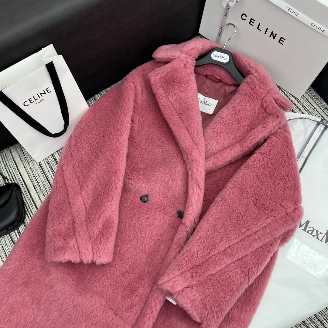 막스마라 테디 베어 핑크 코트