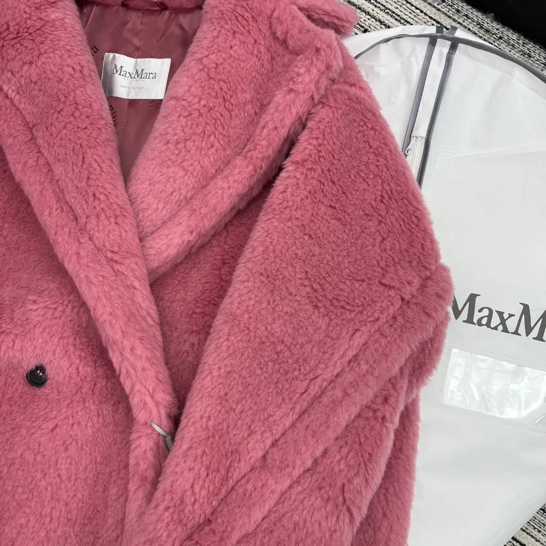막스마라 테디 베어 핑크 코트