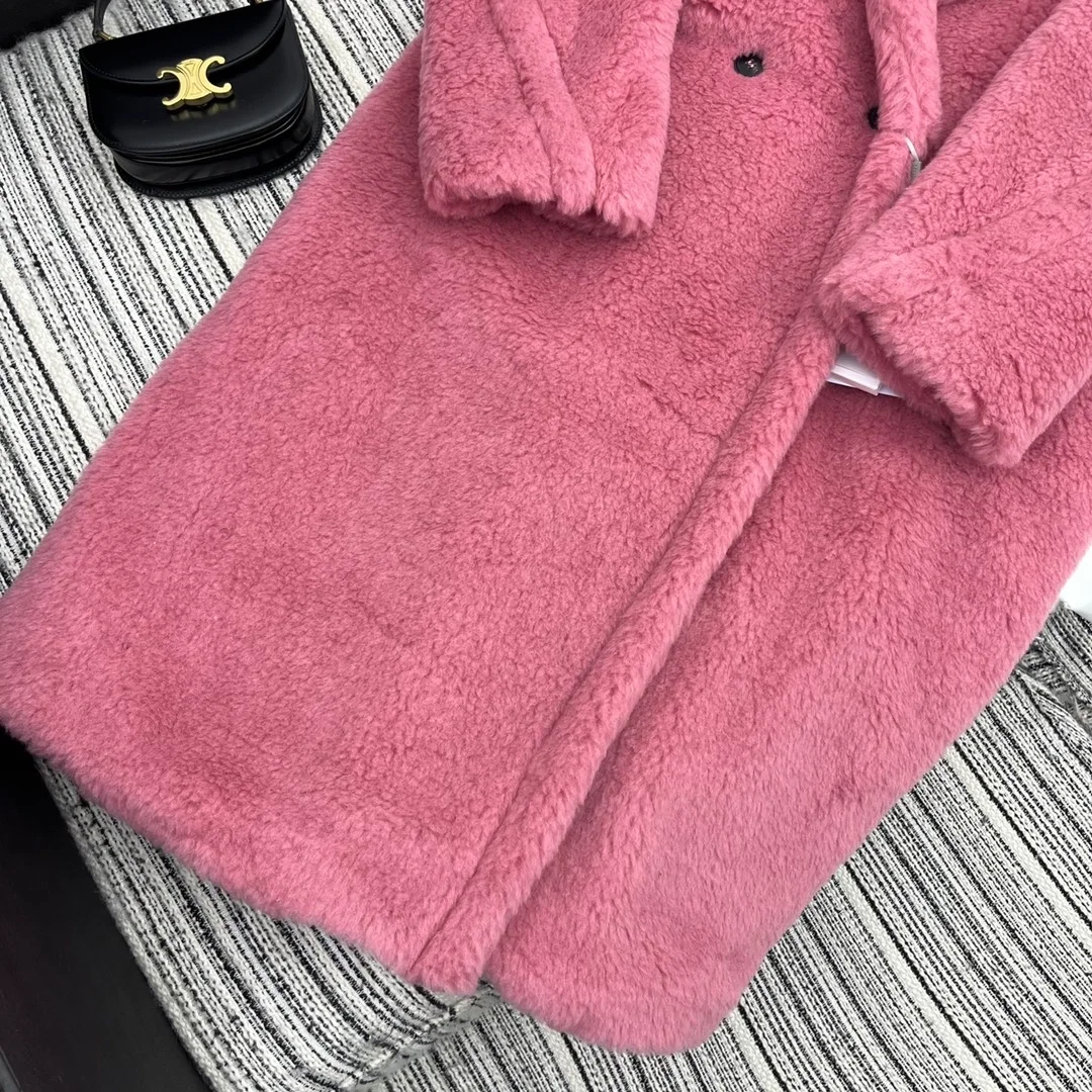 막스마라 테디 베어 핑크 코트
