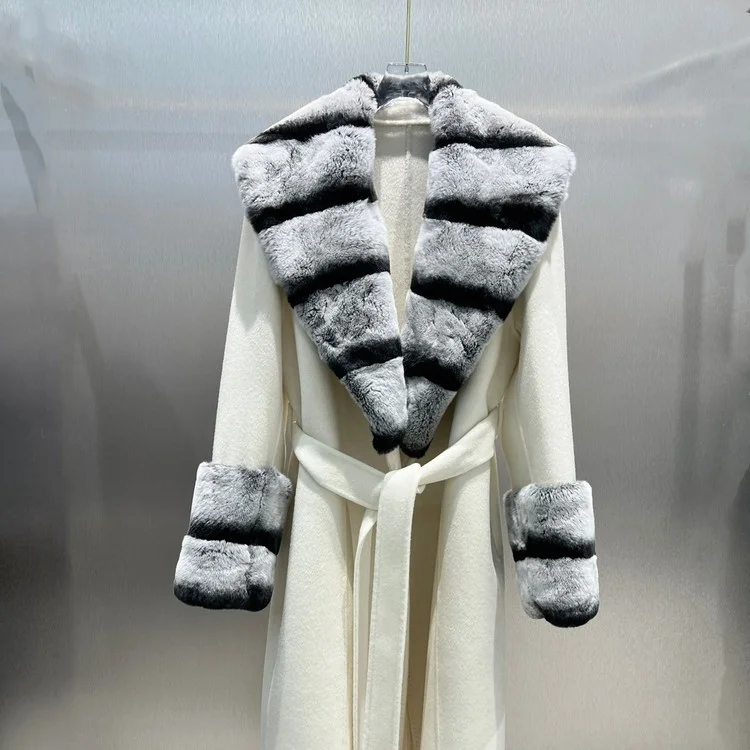 막스마라  100%캐시미어 밍크 코트