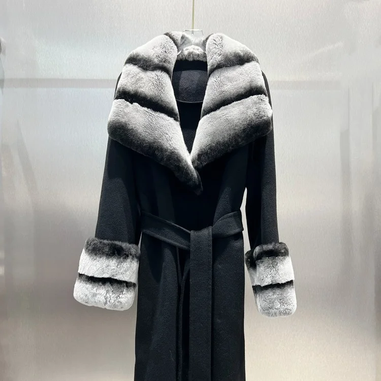 막스마라  100%캐시미어 밍크 코트